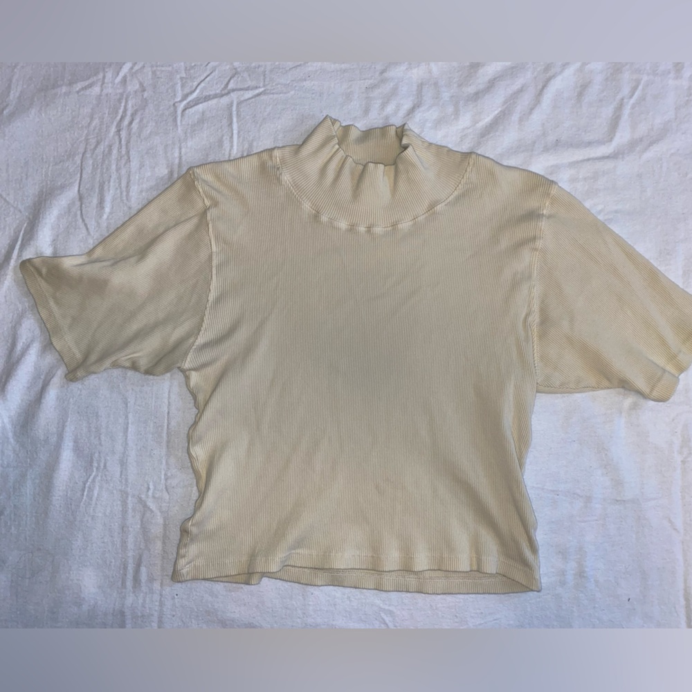 Big Bud Press half sleeve essential turtleneck top